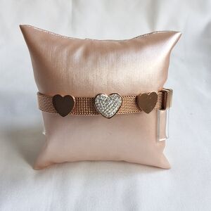 Rose Gold Plated Heart Bracelet